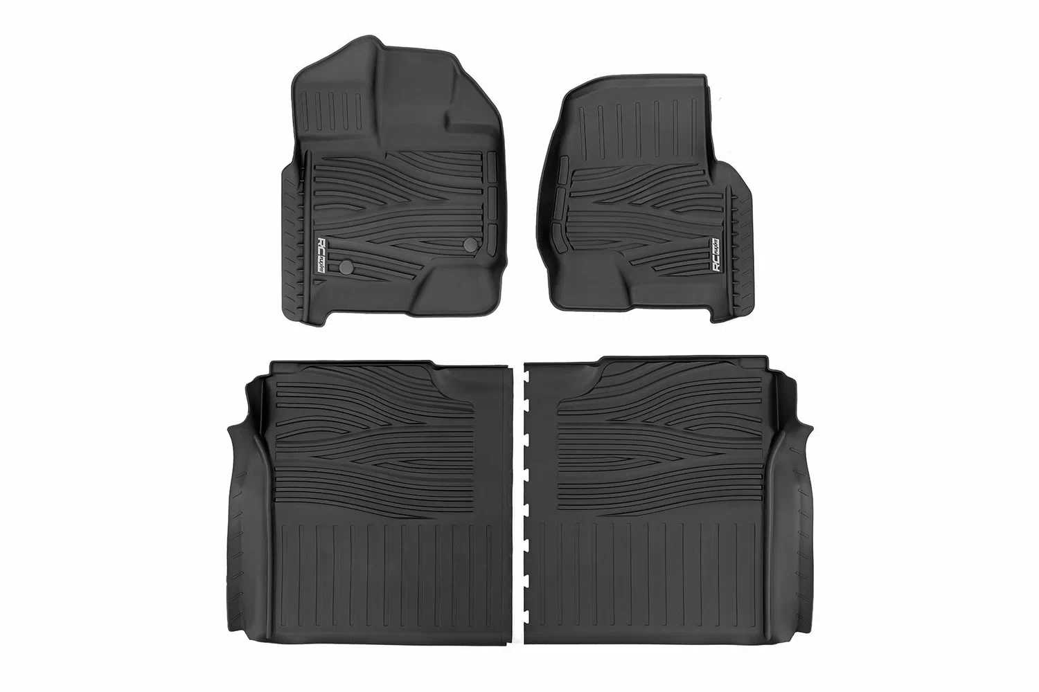 Fits Ford F-150(15-24)_Raptor(17-24) Flex-Fit Floor Mats FR & RR FF-51512
